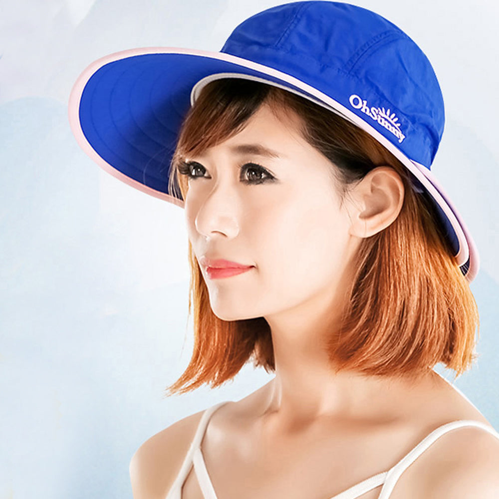 Women's Double Side Brim Sun Protective Hat UPF 50+ Bucket Cap