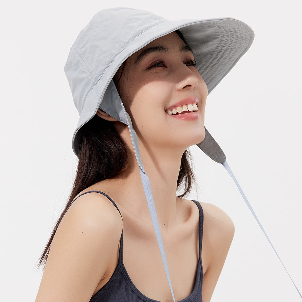 Sun Protection Bucket Hat with Chin Strap UPF 50+