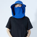 Unisex Fishing Hiking Sun Protection Face Neck Cover Flap Hat UPF 50+