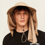 Unisex Sun Protection Fishing Hat with Face Neck Cover Flap Hiking Cap UPF 50+