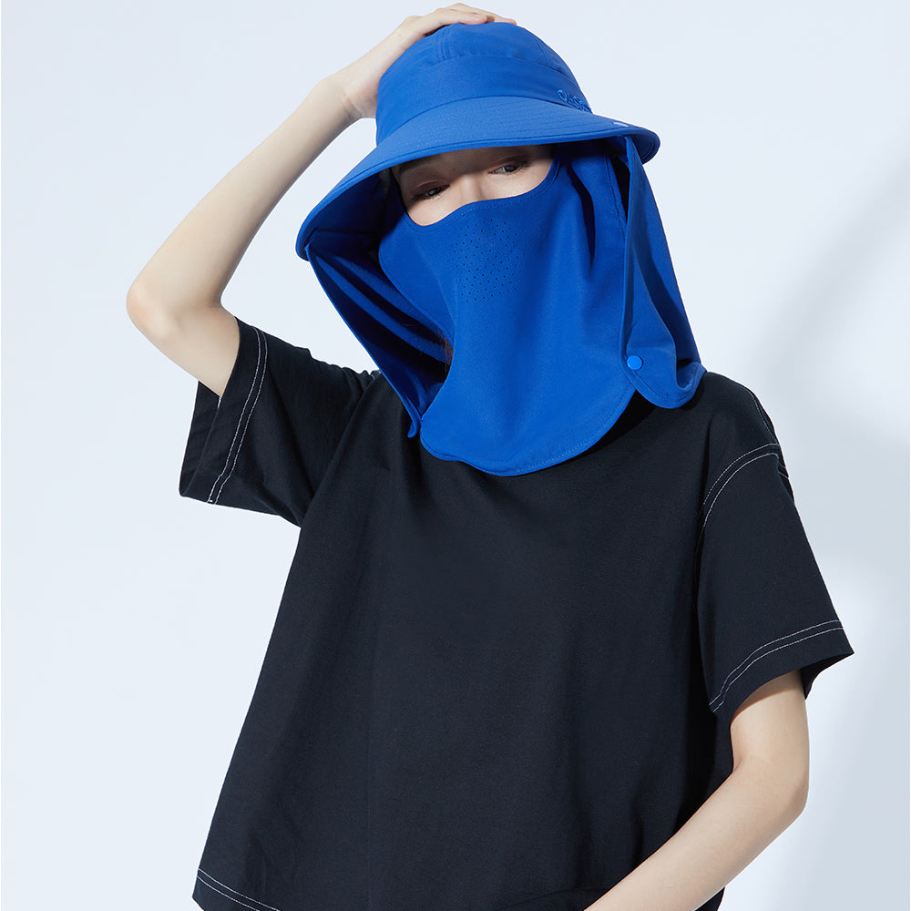 Unisex Fishing Hiking Sun Protection Face Neck Cover Flap Hat UPF 50+