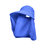 Unisex Fishing Hiking Sun Protection Face Neck Cover Flap Hat UPF 50+