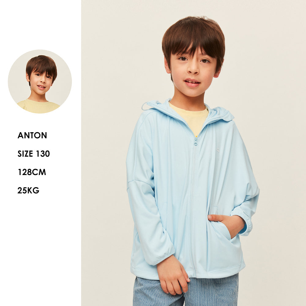 Kid's Zip-Up Cartoon Hoodie UPF 50+