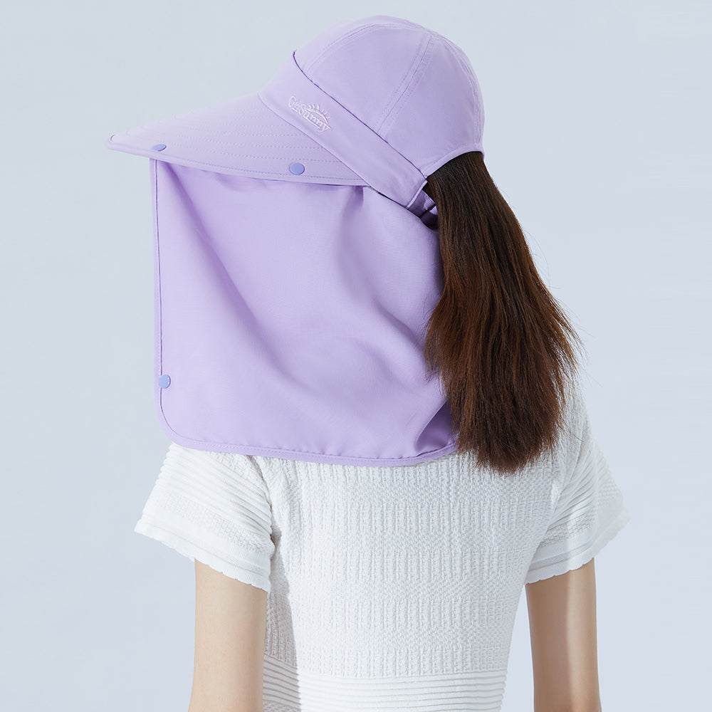 Unisex Fishing Hiking Sun Protection Face Neck Cover Flap Hat UPF 50+