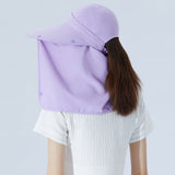 Unisex Fishing Hiking Sun Protection Face Neck Cover Flap Hat UPF 50+