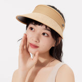 Unisex Wide Brim Visor Cap UPF 50+ Sun Protection Beach Hat