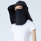 Unisex Fishing Hiking Sun Protection Face Neck Cover Flap Hat UPF 50+