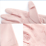 Women's Summer Anti-Ultraviolet Thin Section Breathable Non-Slip Outdoor Cycling Full-Finger Short Gloves