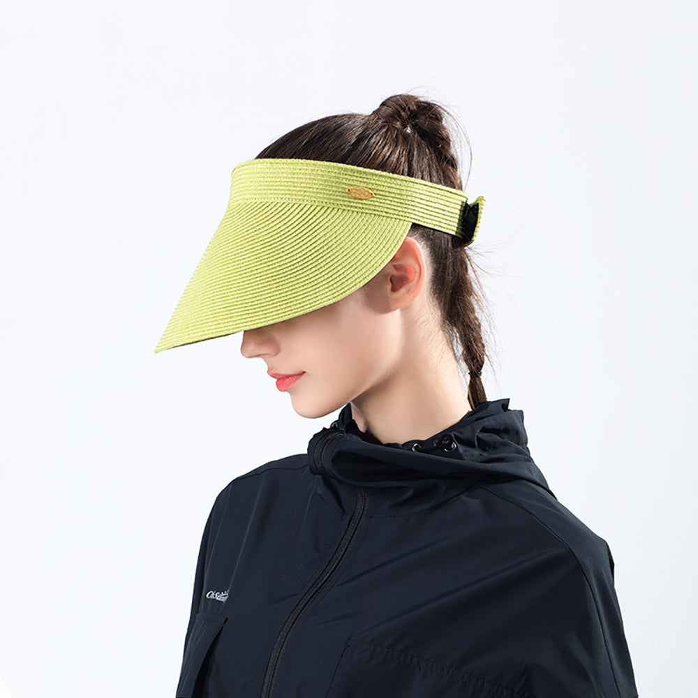 Women's Wide-Brim Roll-up Foldable Straw Hat UPF 50+