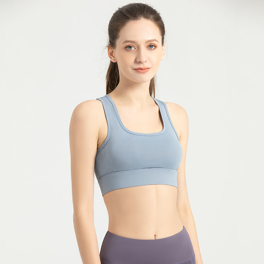 US Stock Sports Workout Yoga Bra Wireless Supportive Crop Tank Tops