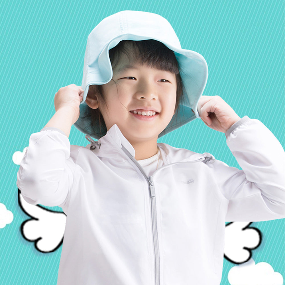 Kid’s Wide-brim Bucket Hat UPF 50+ Sun Caps