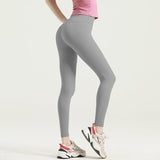 US Stock High-Waist Leggings Anti-Chafing Seams Ankle Sports Yoga Pants
