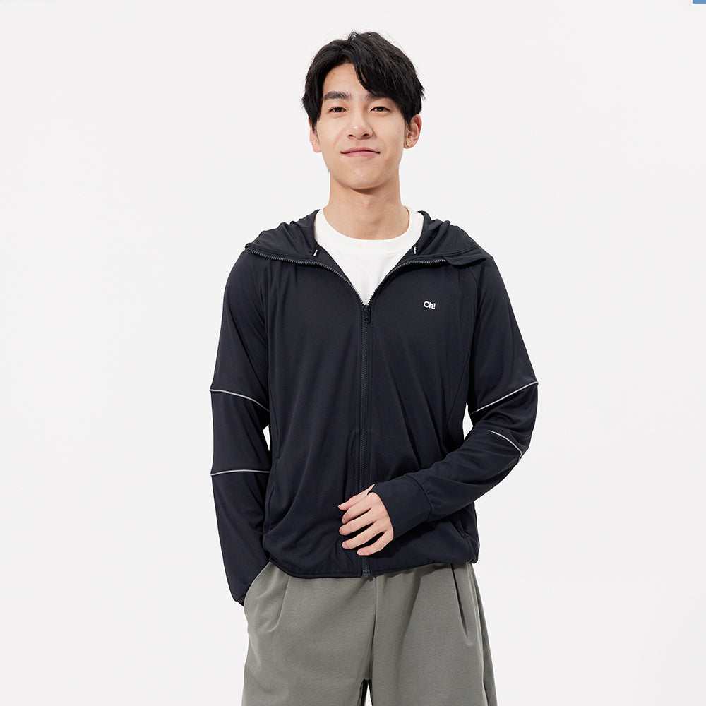 Men's Sun Protection Clothing Hooded Jacket High-Collar UPF50+