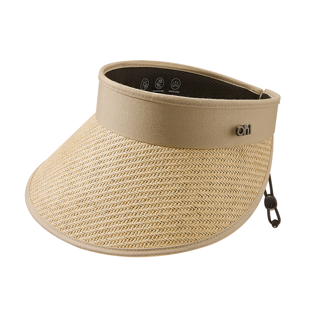 Unisex Wide Brim Visor Cap UPF 50+ Sun Protection Beach Hat