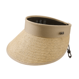 Unisex Wide Brim Visor Cap UPF 50+ Sun Protection Beach Hat