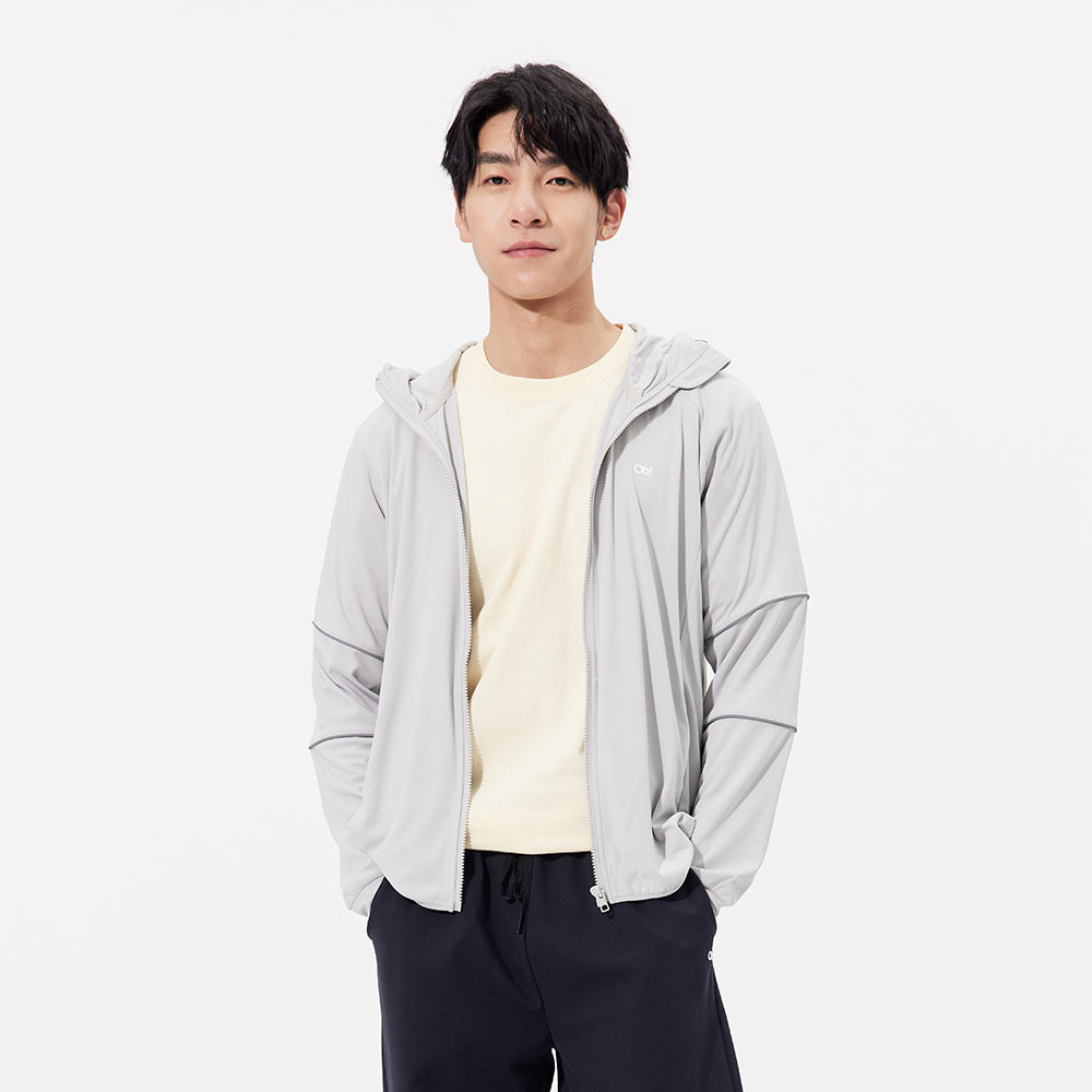 Men's Sun Protection Clothing Hooded Jacket High-Collar UPF50+