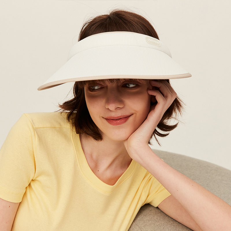 Women' Empty Top Large Brim Sun Visor Hat UPF50+
