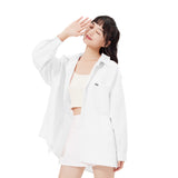 Women's Sun Protection Shirt with Removable Hat Loose Hoodie UPF50+
