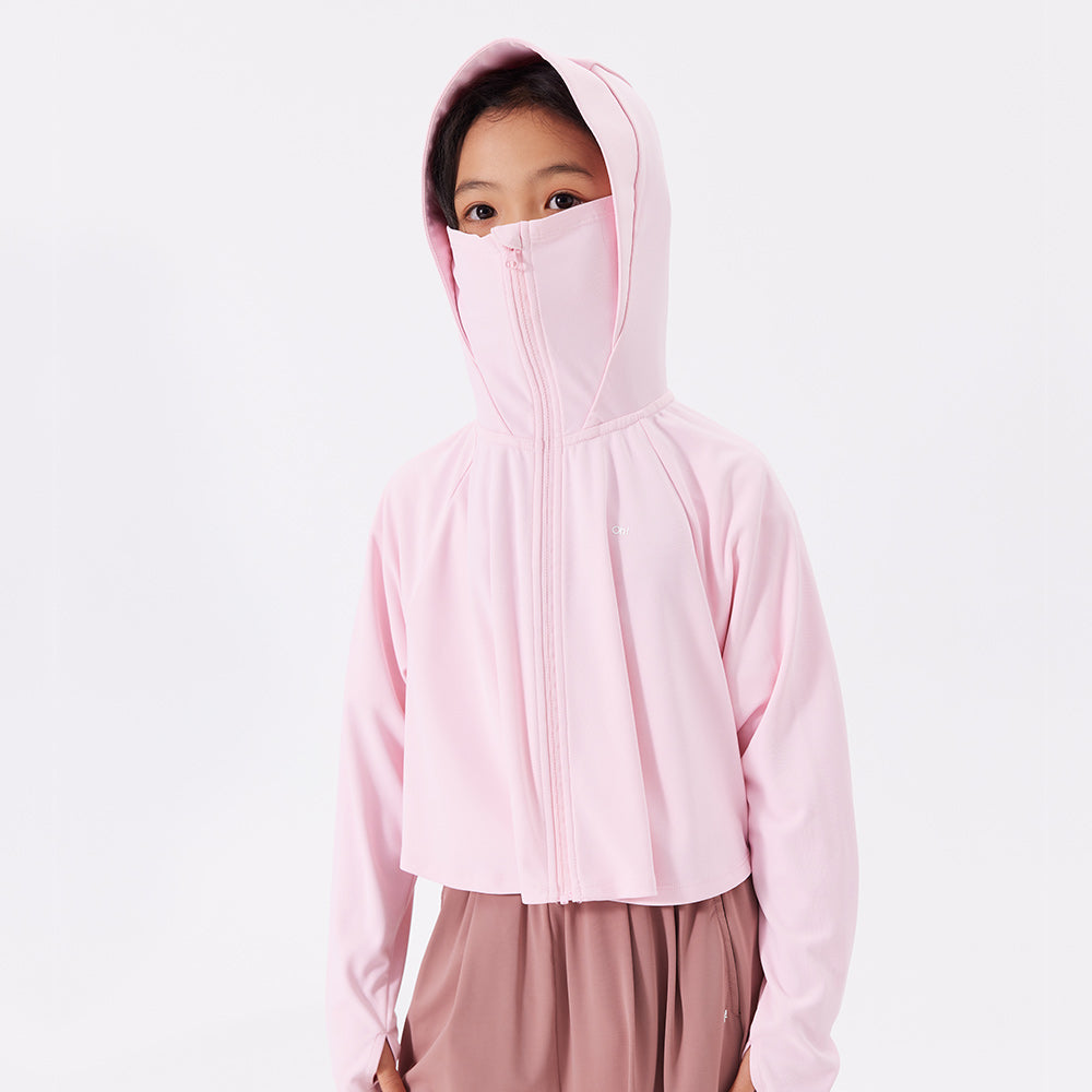 Kid's Sun Protection Hooded Cape for 4-13 Years Boys Girls UPF 50+