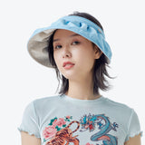 Sun Protection Wide Brim Foldable Hats Roll-Up Headband Visor UPF 50+
