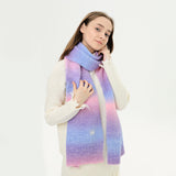 Winter Warm Scarf Soft Knitted Large Blanket Classic Tassel Plaid Wrap Shawl Scarves