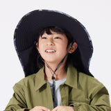 Kid’s Bucket Hat with Neck Flap and Strap UPF 50+