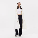 Women's Sun Protection Hoodie Long Sleeve Full Cover Cooling Mid Length Long Trench UPF 50+