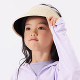Kid's Wide Brim Sun Visor Cap UPF 50+ Sun Protection Straw Hat