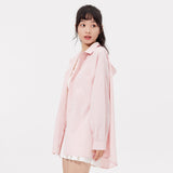 Women's Sun Protection Shirt with Removable Hat Loose Hoodie UPF50+