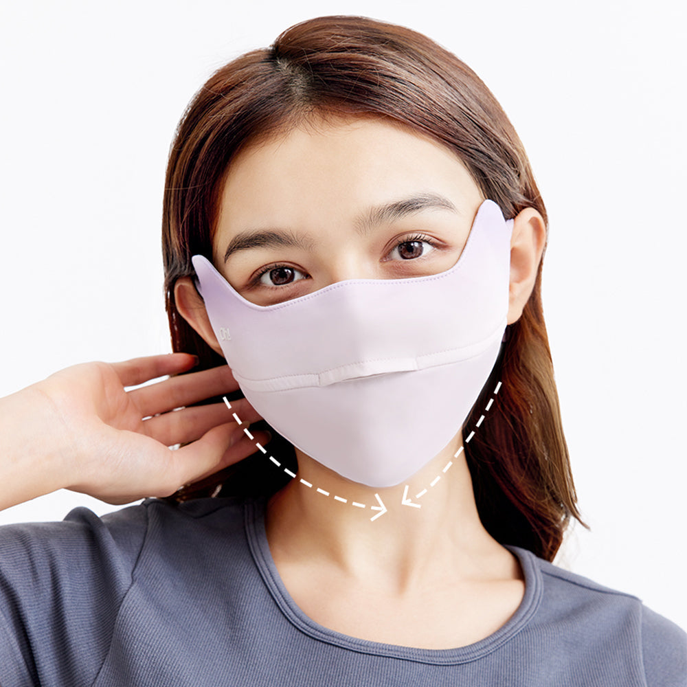 US Stock Women's Sun Protection Face Cover UPF 50+ Gradient Color Face Mask
