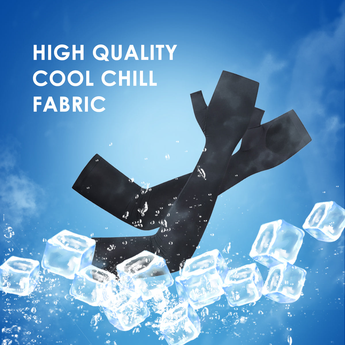 Long Arm Sleeves Mitten Sun-protective Over Sleeves UPF 50+