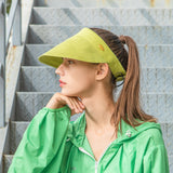 Women's Wide-Brim Roll-up Foldable Straw Hat UPF 50+
