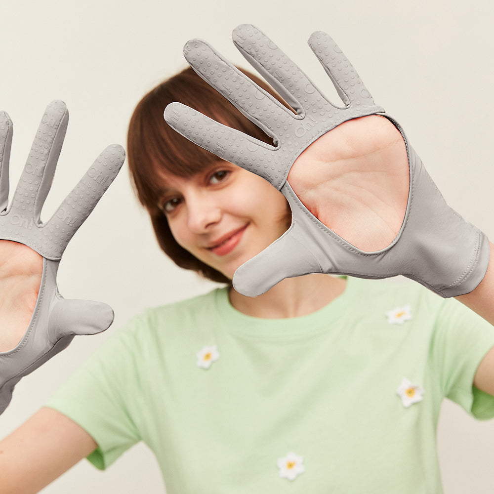Women's Anti-UV Empty Palm Gloves Sun Protective UPF 50+ Breathable Mittens