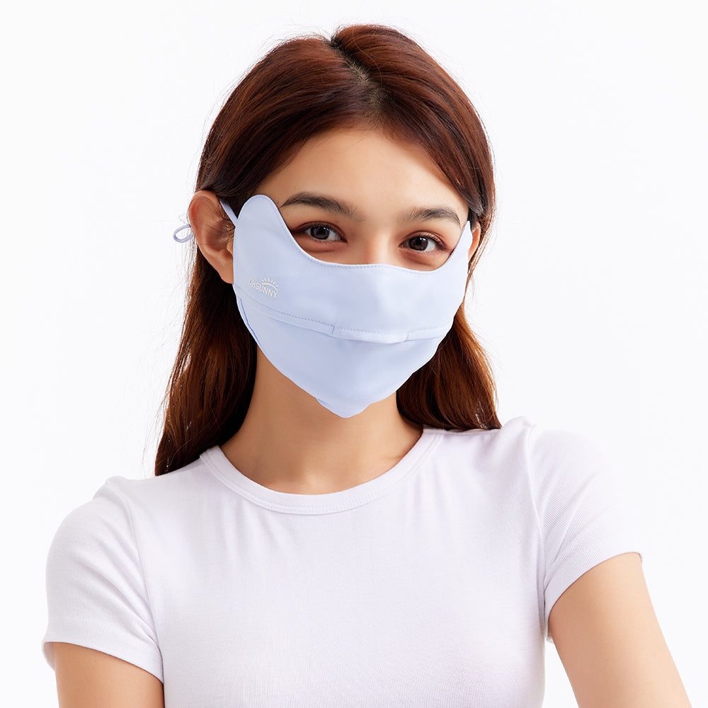 Breathable Anti-UV Face Mask with Canthus Protection UPF 50+ Cooling Face Covering