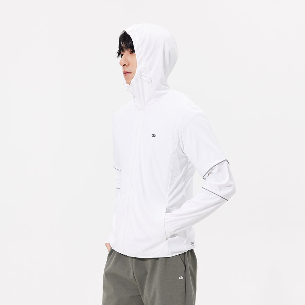 Men's Sun Protection Clothing Hooded Jacket High-Collar UPF50+