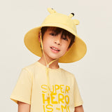 Kid's Cartoon Large Brim Sun Bucket Hat UPF 50+