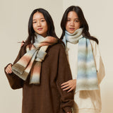 Winter Warm Scarf Soft Knitted Large Blanket Classic Tassel Plaid Wrap Shawl Scarves