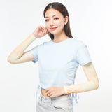 Women's Cooling Sports Compression Quick Dry UV Sun Protection Gardient Arm Sleeves UPF 50+