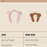 Winter Warm Earmuffs Soft Plush Ear Warmer Cover for Women