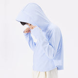 Kid's Sun Protection Hooded Cape for 4-13 Years Boys Girls UPF 50+