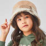 Kid's Plush Bucket Hat UPF 50+ Winter Warm Caps