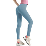 US Stock High-Waist Leggings Anti-Chafing Seams Ankle Sports Yoga Pants