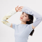 Women's Loose Printed Sun Protection Arm Sleeves UPF 50+