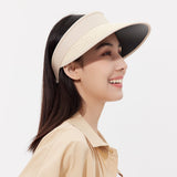 Unisex Wide Brim Visor Cap UPF 50+ Sun Protection Beach Hat