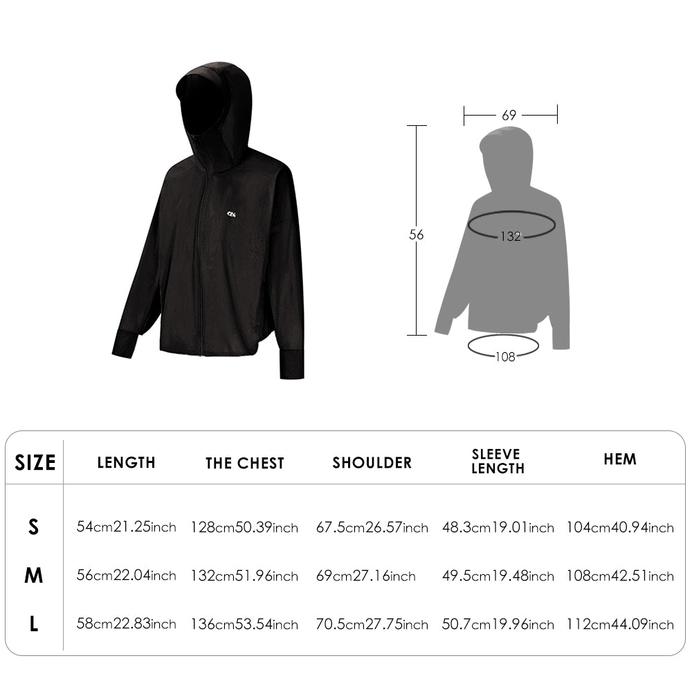 Women's Sun Protection Performance Hoodie UPF 50+ Breathable Waterproof Coat Quick Dry Jacket