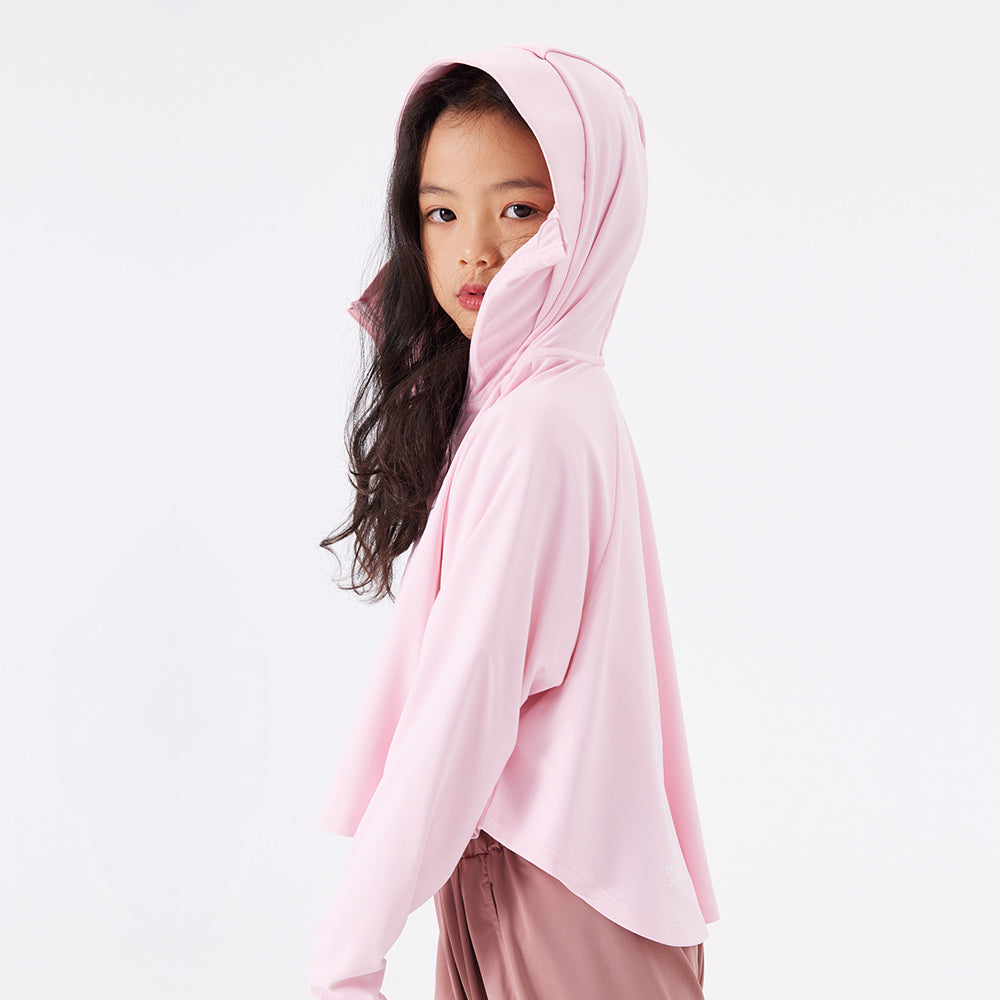 Kid's Sun Protection Hooded Cape for 4-13 Years Boys Girls UPF 50+