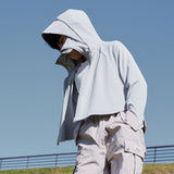 Kid's Sun Protection Hooded Cape for 4-13 Years Boys Girls UPF 50+