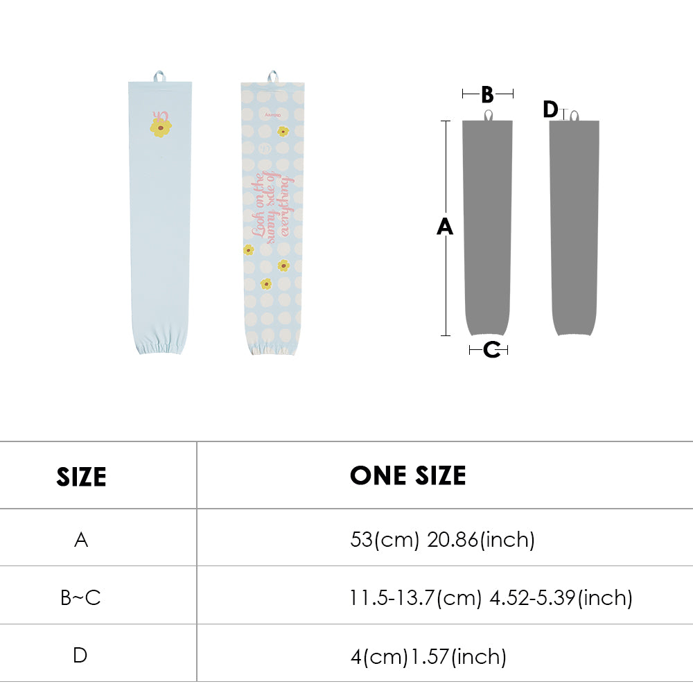 Women's Loose Printed Sun Protection Arm Sleeves UPF 50+