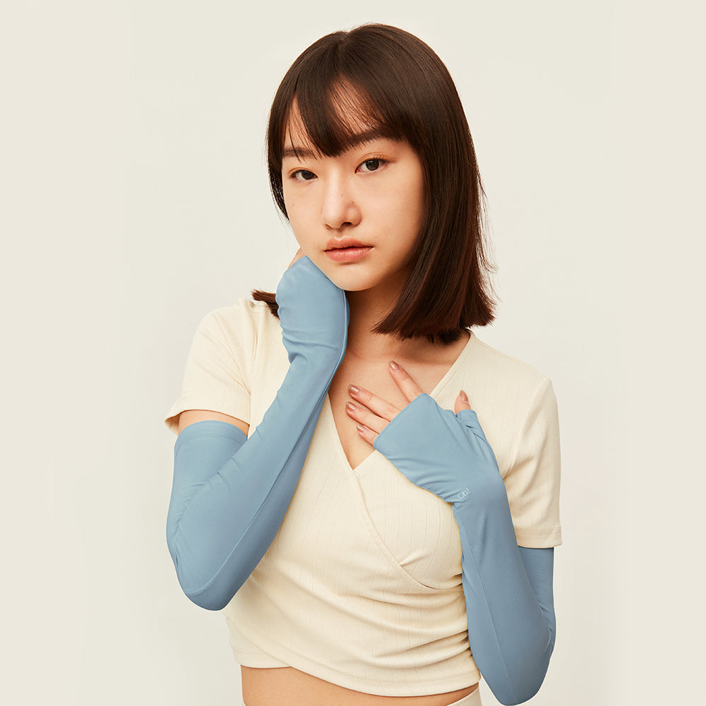 Long Arm Sleeves Mitten Sun-protective Over Sleeves UPF 50+
