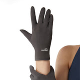 Women's Summer Anti-Ultraviolet Thin Section Breathable Non-Slip Outdoor Cycling Full-Finger Short Gloves